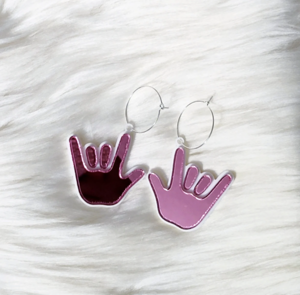 ASL I Love You Earrings